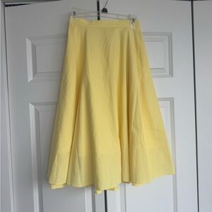 Uniqlo Seersucker A-Line Skirt